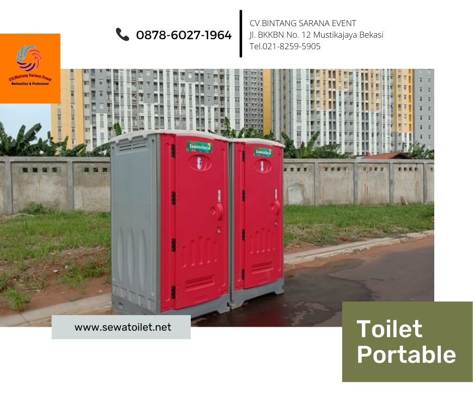 Rental Toilet Portable Bahan HDPE Siap Guna Jakarta