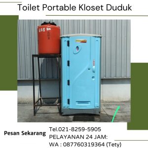Sewa Toilet Portable Kloset Duduk Higienis area Jabodetabek