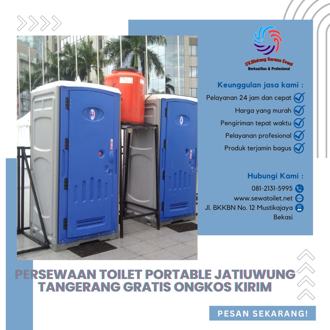 Persewaan Toilet Portable Jatiuwung Tangerang Gratis Ongkos Kirim