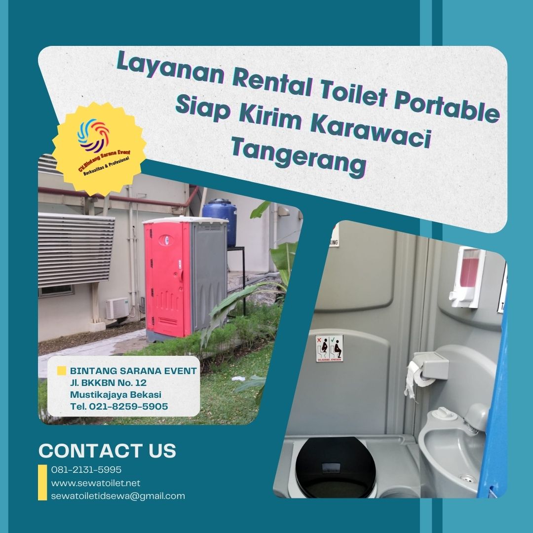 Layanan Rental Toilet Portable 24 jam Siap Kirim Karawaci Tangerang