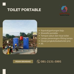 Menyewakan Toilet Portable Praktis Bahan HDPE Jakarta