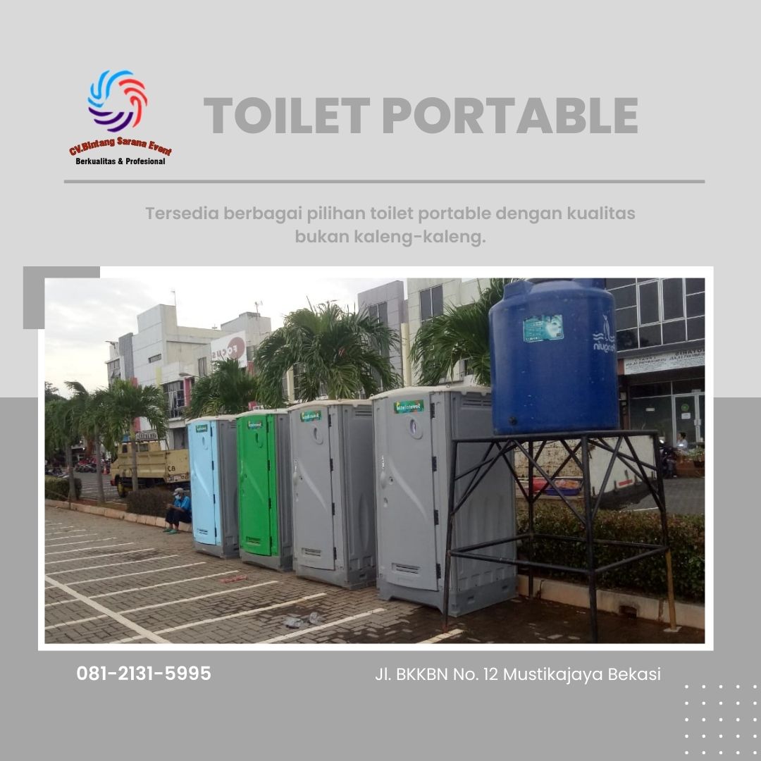 Rental Toilet Portable Acara Outdoor Cempaka Putih Timur Jakarta Pusat